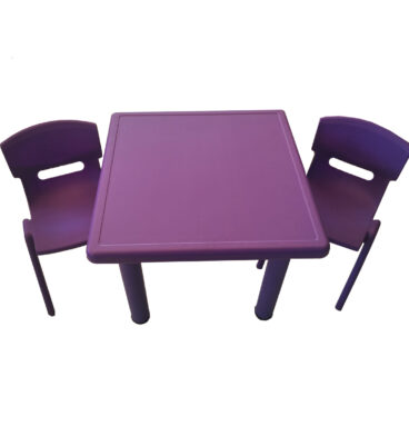set de mesa con 2 sillas
