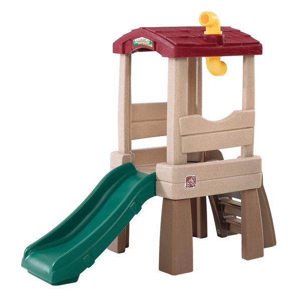 Casita rustica con tobogan  step2