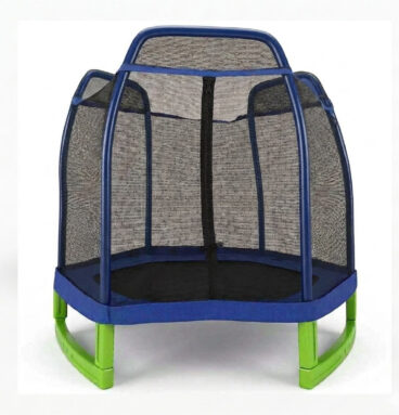 Cama Saltarina Exagonal base verde 2.10cm (7FT)