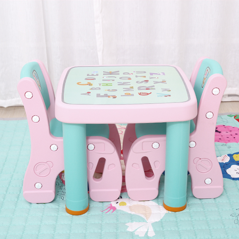 Juego de Mesa Rosada con 2 Sillas - Imagen 3