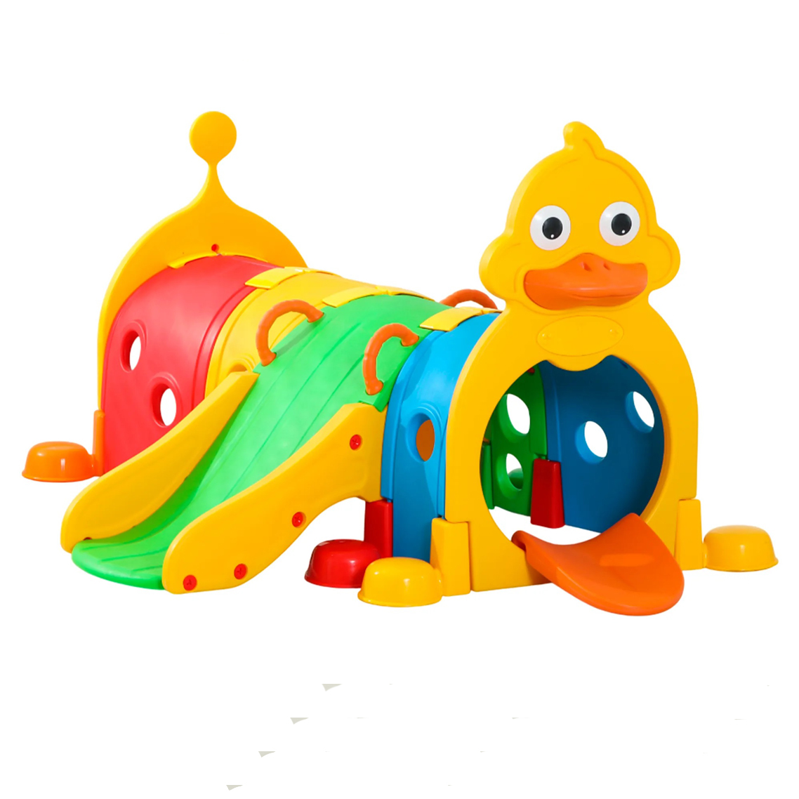 Túnel Patito con tobogán Multicolor