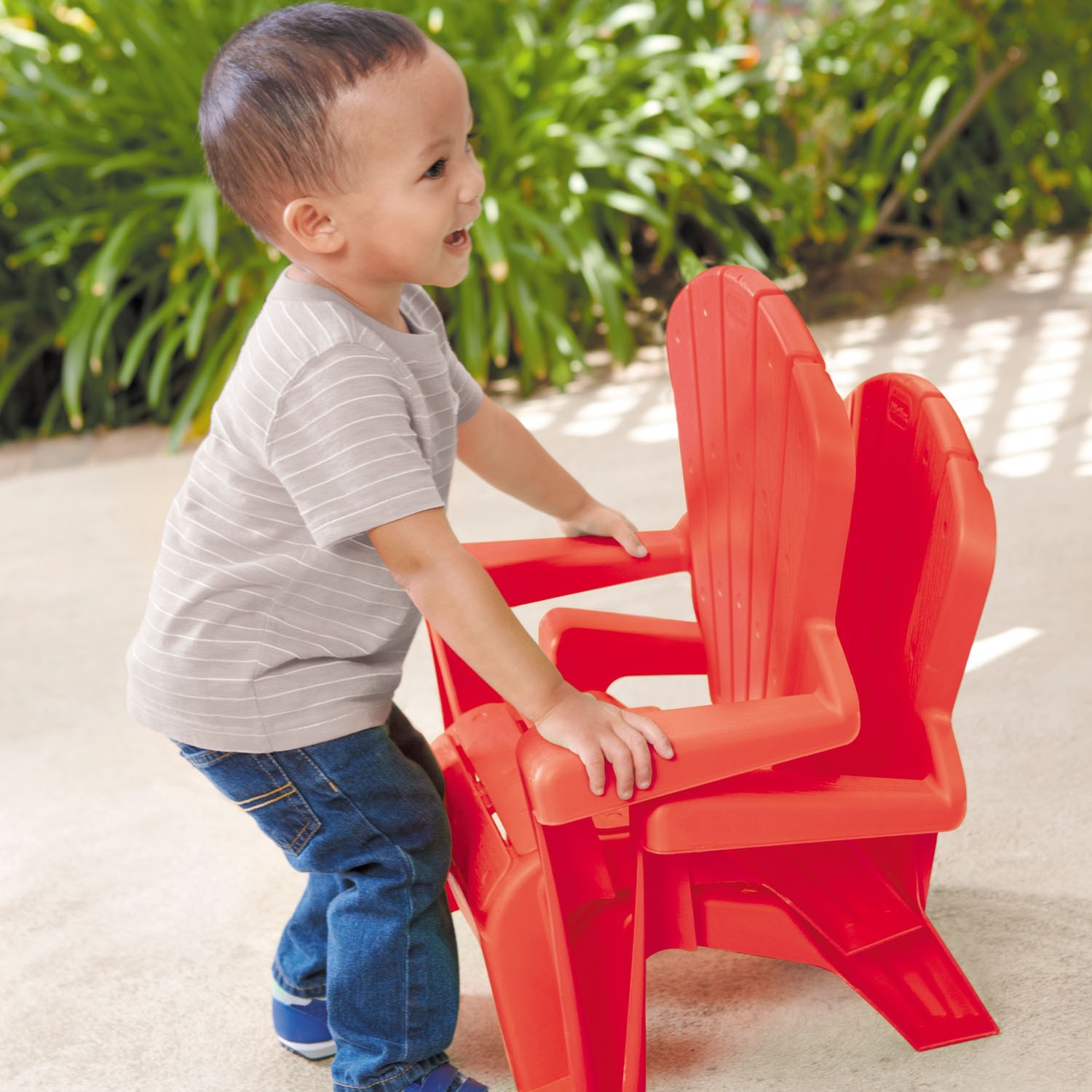 Mesa de Jardín Rojo