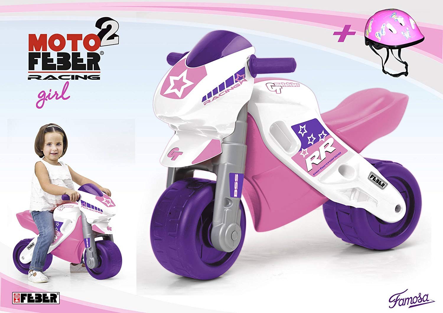 Motocicleta De Carreras Con Casco